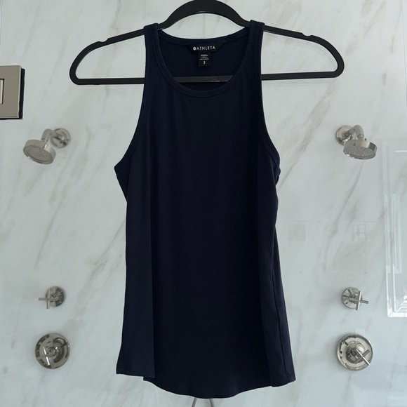 Signature Rib Tank- Blue - Picture 1 of 3